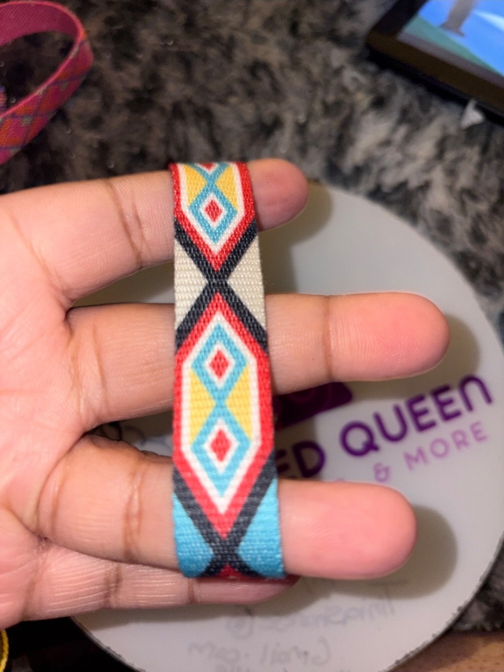 Colorful Geometric Elastic Wristband